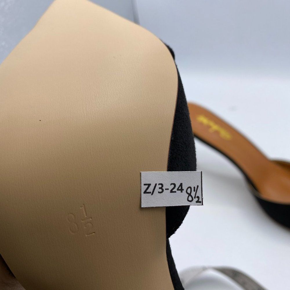 XYD black pointy toe stilettos slippers heels - Picture 10 of 10